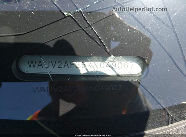 WAUV2AF29KN049067 2019 AUDI A7 Dark Blue Widok komory silnika