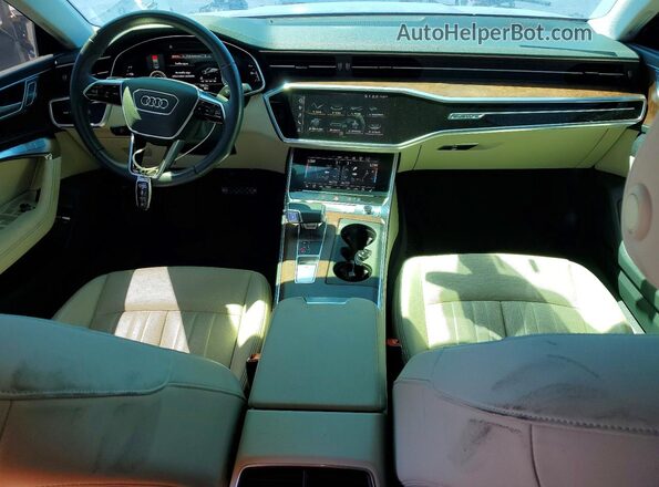 WAUVPBF24MN030954 2021 AUDI A7 Blue Widok deski rozdzielczej