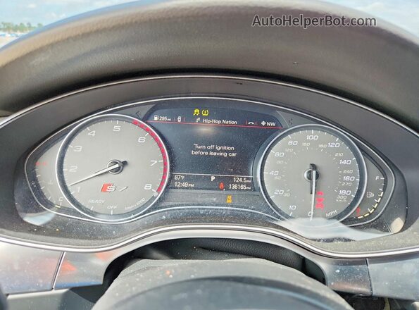 WAUW2AFC2GN114751 2016 AUDI S7 Silver ხელსაწყოთა პანელის ხედი