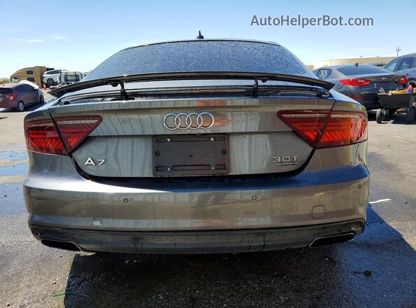 WAUW3AFC5JN001669 2018 AUDI A7 Gray Հետևի տեսք