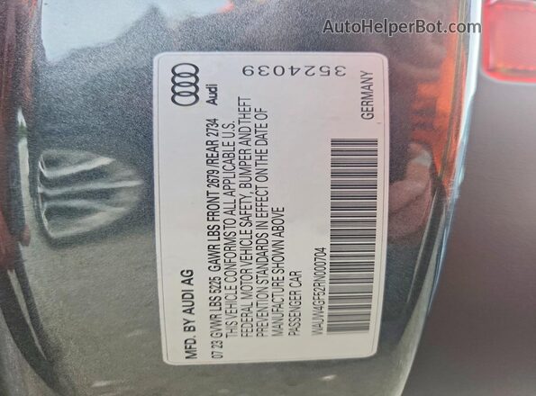 WAUW4GF52RN000704 2024 AUDI S5 Gray Vista del compartimento del motor