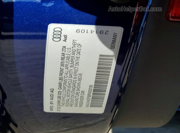 WAUW4GF58RN000190 2024 AUDI S5 Blue Вид підкапотного простору