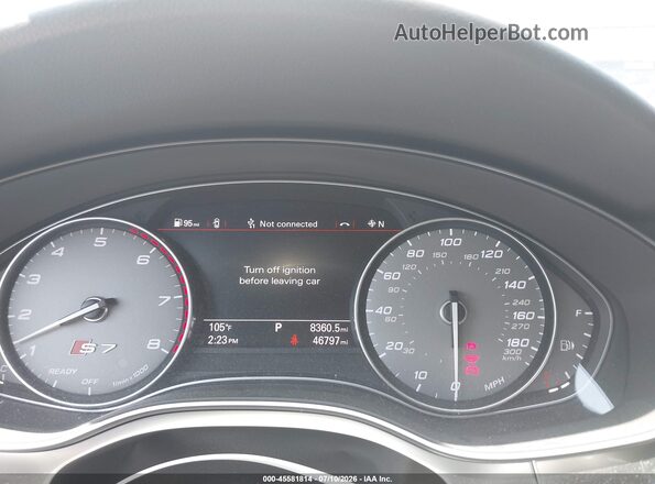 WAUWFAFC3HN025762 2017 AUDI S7 Серый Вид задних сидений