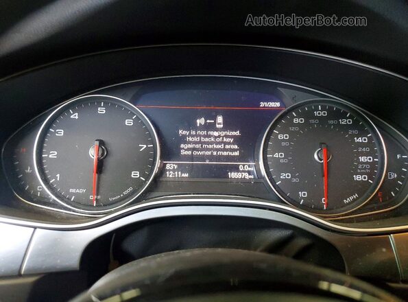 WAUWGAFC1GN183660 2016 AUDI A7 White Vista del cuadro de instrumentos