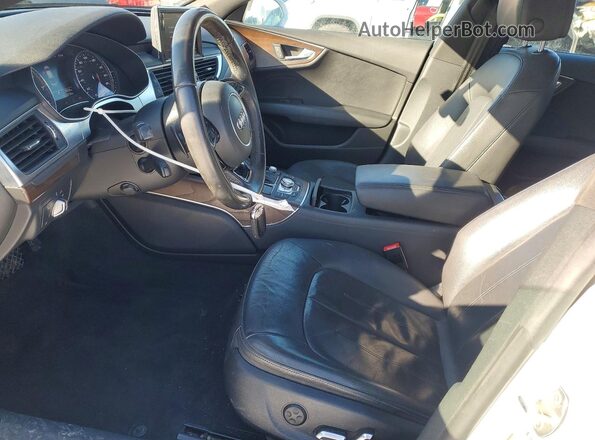 WAUWGAFC2GN022539 2016 AUDI A7 White Widok wnętrza z przodu