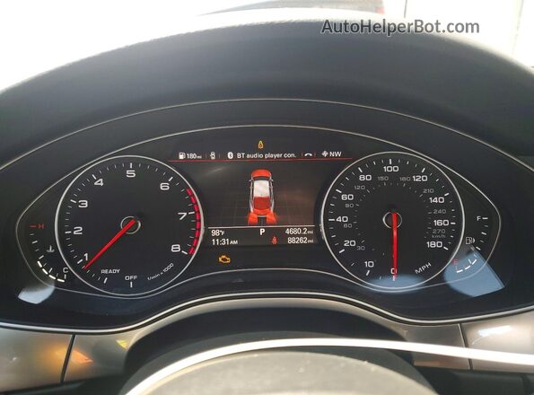 WAUWGAFC5GN056541 2016 AUDI A7 Silver Vista del cuadro de instrumentos