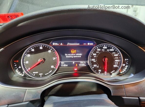 WAUWGAFC5GN169843 2016 AUDI A7 Black Vista del cuadro de instrumentos