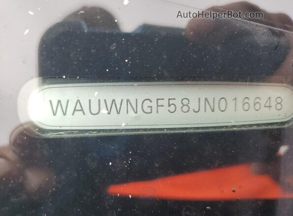 WAUWNGF58JN016648 2018 AUDI A5 Black Вид підкапотного простору