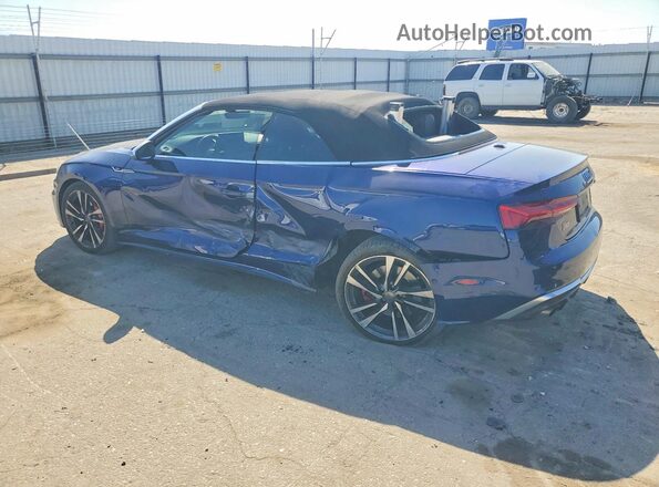 WAUY4GF56MN001260 2021 AUDI S5 Blue Հետևի ձախ