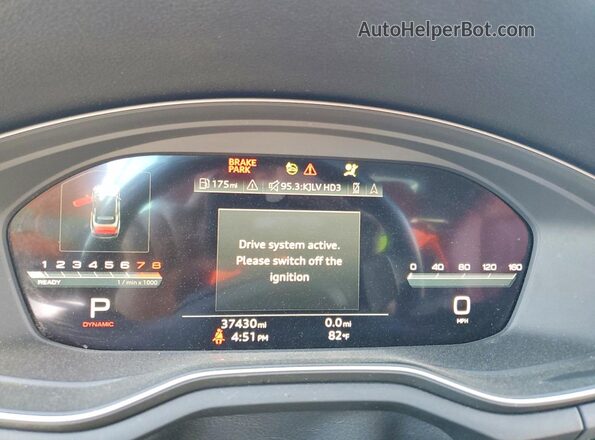 WAUY4GF5XMN001486 2021 AUDI S5 Черный Вид щитка приборов