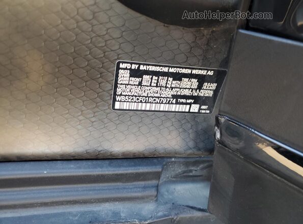 WB523CF01RCN79774 2024 BMW IX Угольный Вид наклейки с VIN-кодом