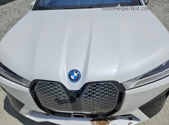 WB523CF02SCU70598 2025 BMW IX White Vista interior trasera