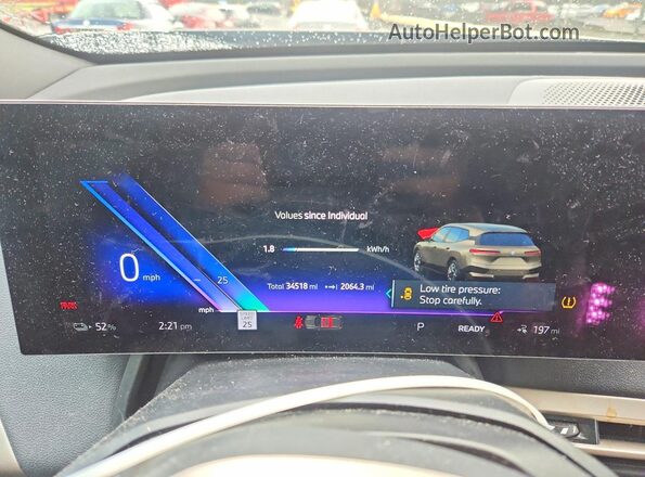 WB523CF04RCN30486 2024 BMW IX Gray Սարքավորումների վահանակի տեսք