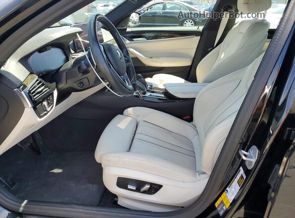 WBA13AG08MCG34023 2021 BMW 5 SERIES Black Front interior view