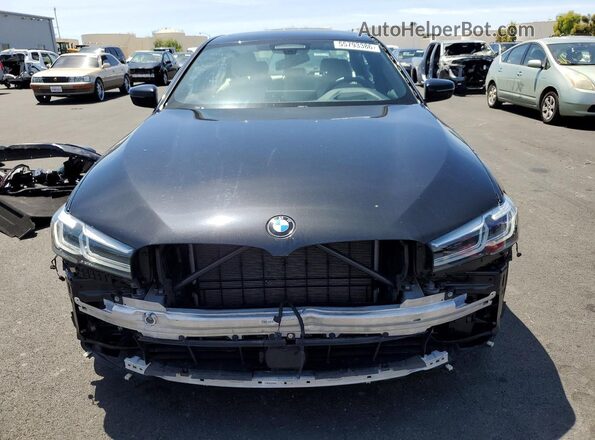 WBA13AG08MCG34023 2021 BMW 5 SERIES Black Front view