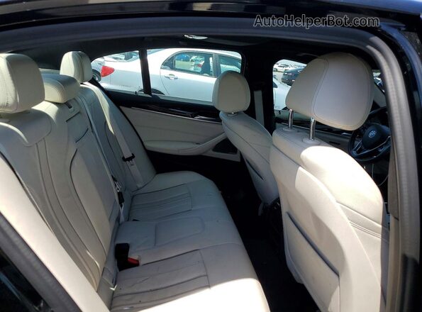 WBA13AG08MCG34023 2021 BMW 5 SERIES Black Rear seats view