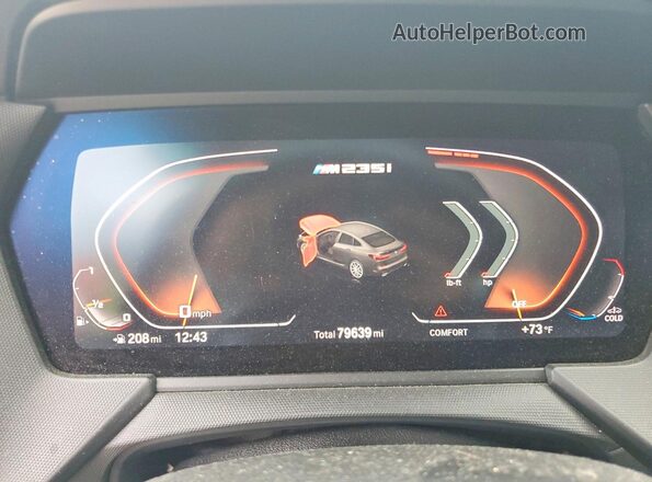 WBA13AL04L7F72424 2020 BMW M2 Черный Вид щитка приборов