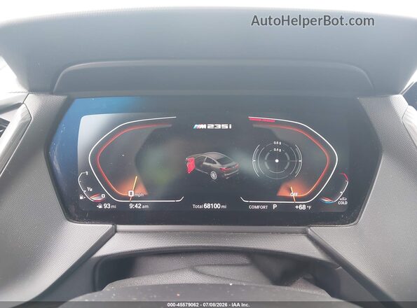 WBA13AL09L7F71057 2020 BMW M2 Orange Vista de los asientos traseros