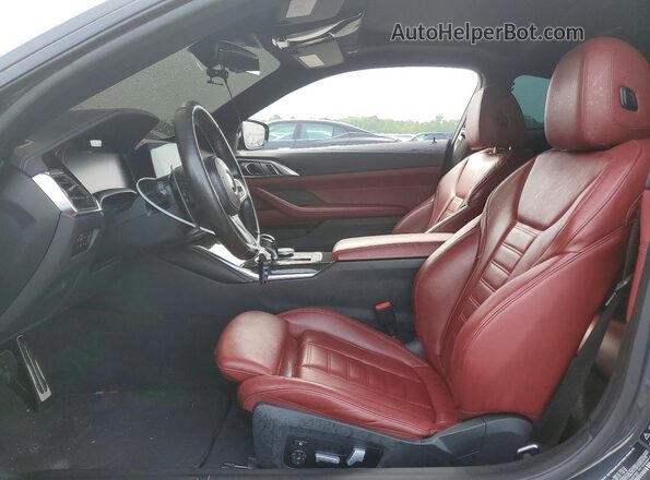 WBA13AR01MCG47287 2021 BMW M4 Gray Front interior view