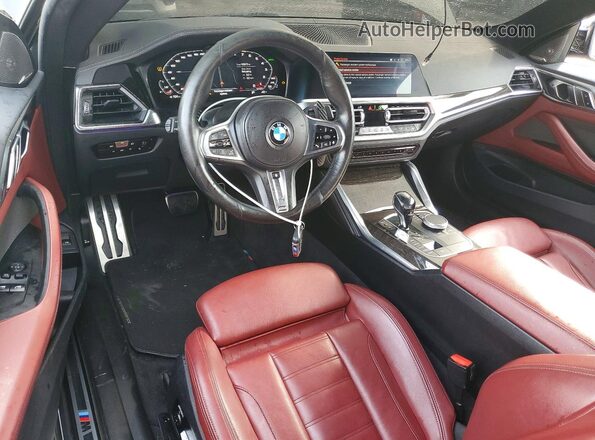 WBA13AR01MCG47287 2021 BMW M4 Gray Dashboard view