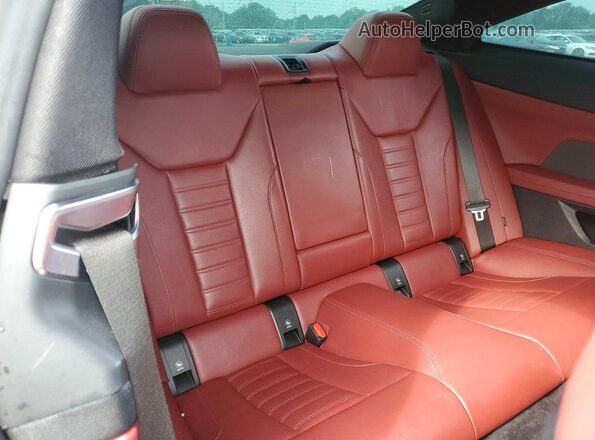 WBA13AR01MCG47287 2021 BMW M4 Gray Rear seats view