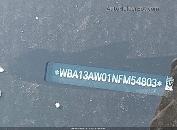 WBA13AW01NFM54803 2022 BMW OTHER Blue 