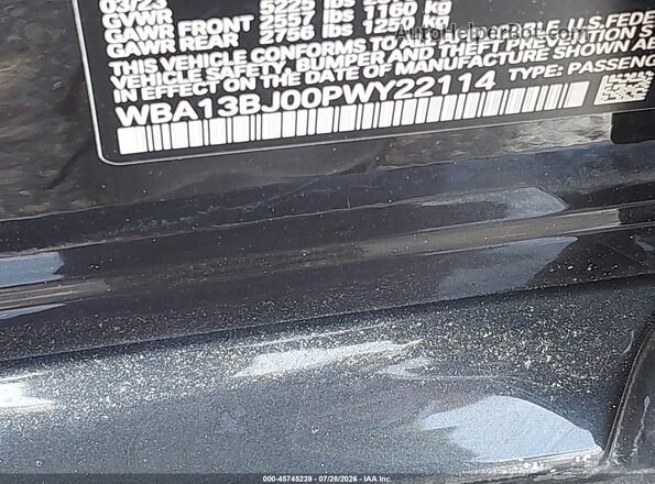 WBA13BJ00PWY22114 2023 BMW 5 SERIES Черный Вид подкапотного пространства