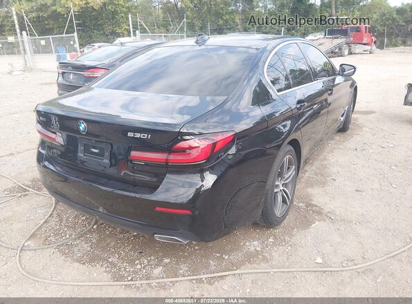WBA13BJ01MWW90850 2021 BMW 5 SERIES Black უკანა მარჯვენა