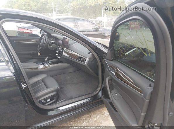 WBA13BJ01MWW90850 2021 BMW 5 SERIES Black წინა სალონის ხედი