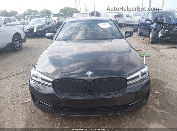 WBA13BJ01MWW90850 2021 BMW 5 SERIES Black უკანა სალონის ხედი