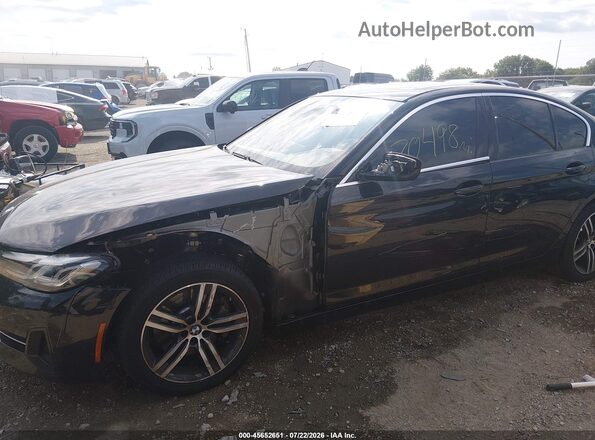 WBA13BJ01MWW90850 2021 BMW 5 SERIES Black წინა ხედი