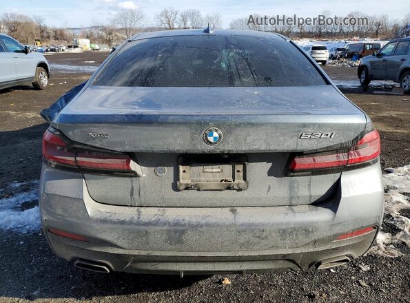 WBA13BJ01NWX57691 2022 BMW 5 SERIES Gray Widok z tyłu