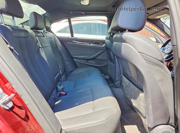 WBA13BJ02NCK85082 2022 BMW 5 SERIES Red Rear seats view