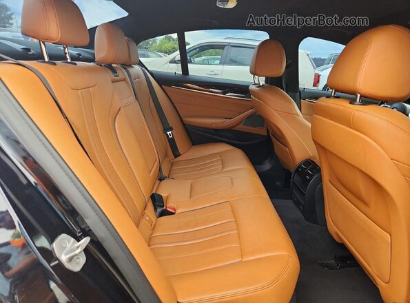 WBA13BJ05MWX02434 2021 BMW 5 SERIES Black Vista de los asientos traseros
