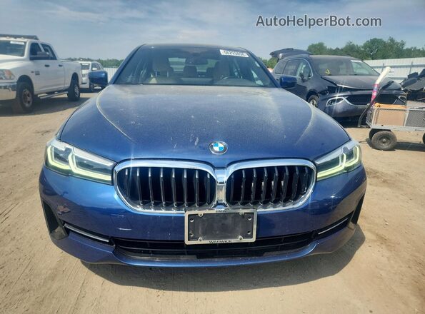 WBA13BJ05PWY02599 2023 BMW 5 SERIES Blue წინა ხედი