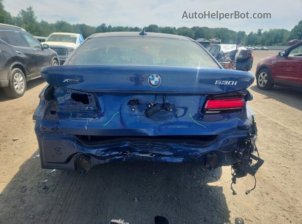 WBA13BJ05PWY02599 2023 BMW 5 SERIES Blue უკანა ხედი