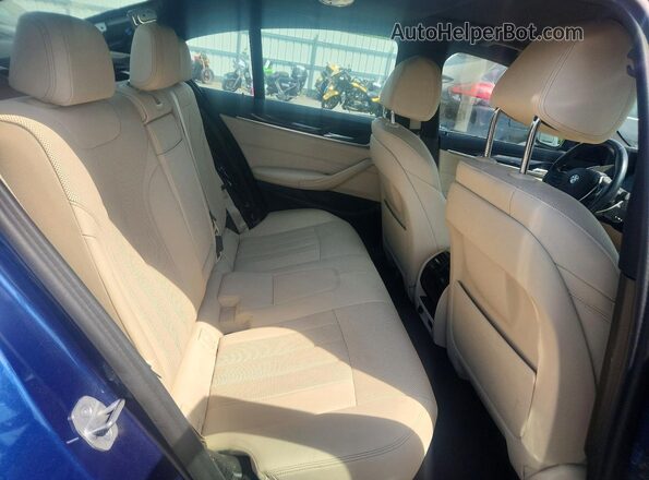 WBA13BJ05PWY02599 2023 BMW 5 SERIES Blue უკანა სავარძლების ხედი