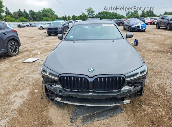WBA13BJ07MWW92814 2021 BMW 5 SERIES Gray წინა ხედი