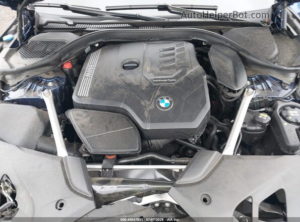 WBA13BJ07MWW95079 2021 BMW 5 SERIES Dark Blue Rear view