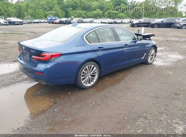WBA13BJ07MWW95079 2021 BMW 5 SERIES Dark Blue Rear right