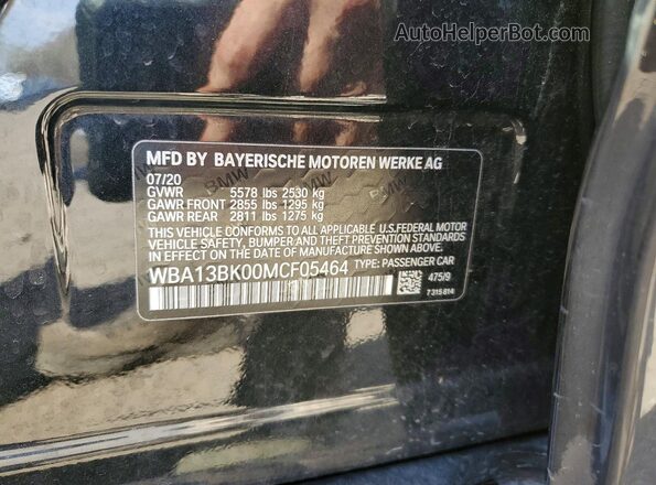 WBA13BK00MCF05464 2021 BMW M5 Черный Вид подкапотного пространства