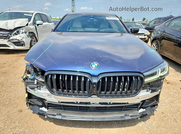 WBA13BK01MCF83557 2021 BMW M5 Blue Widok z przodu