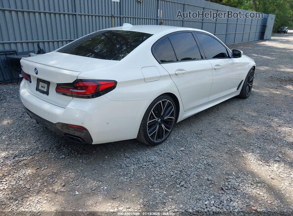 WBA13BK02MCF09869 2021 BMW 5 SERIES White Задня права чверть