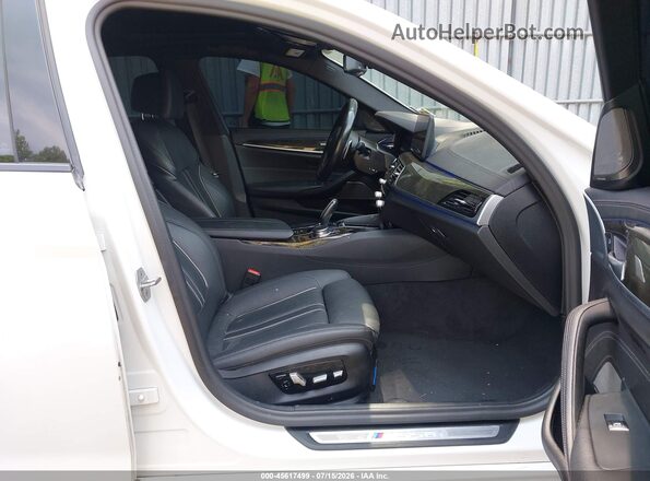 WBA13BK02MCF09869 2021 BMW 5 SERIES White Вид салону спереду