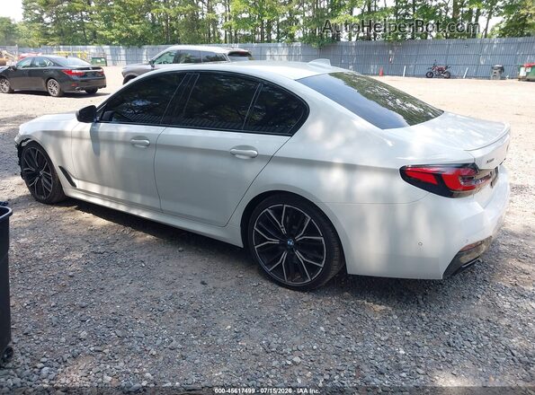 WBA13BK02MCF09869 2021 BMW 5 SERIES White Задня ліва чверть