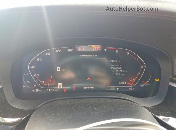 WBA13BK03MCF31993 2021 BMW M5 Черный Вид щитка приборов