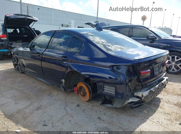 WBA13BK06NCJ46507 2022 BMW M5 Синий Задняя левая четверть