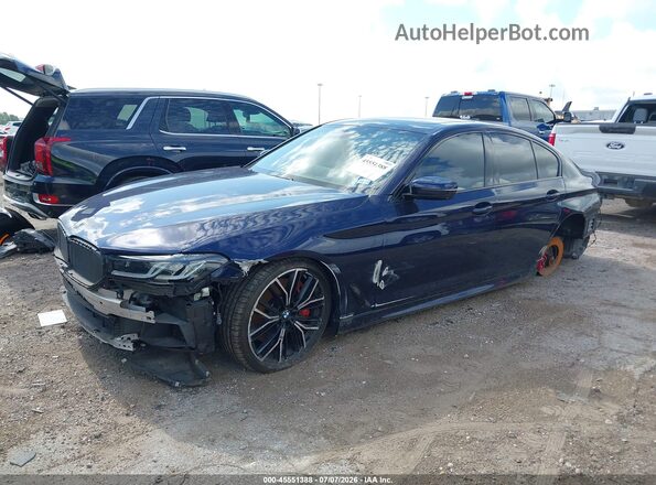 WBA13BK06NCJ46507 2022 BMW M5 Синий Передняя левая четверть