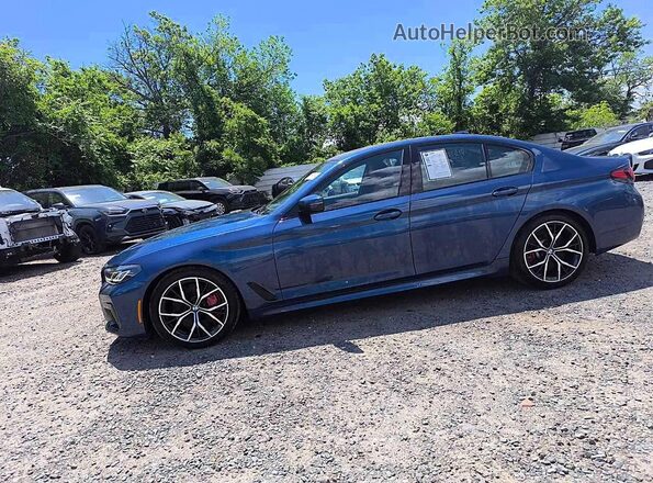 WBA13BK08PCN47429 2023 BMW M5 Blue სალონის 360-გრადუსიანი ხედი