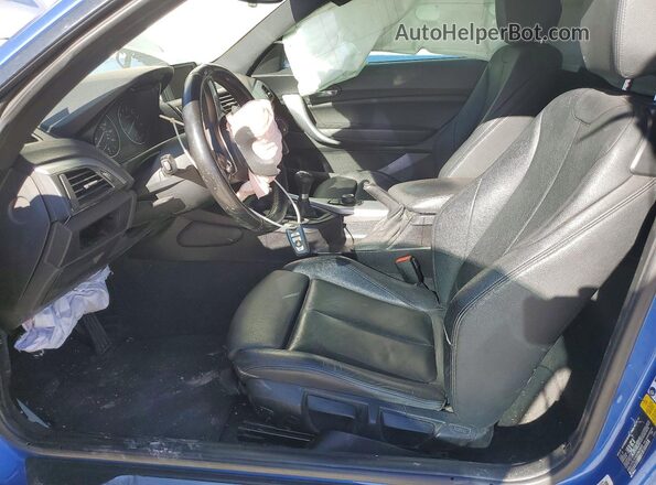 WBA1F5C51GV343899 2016 BMW 2 SERIES Blue Widok wnętrza z przodu